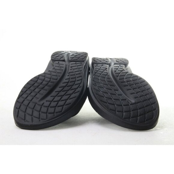 Oofos OOAHH Sandals Unisex Recovery Slide Shoes Black Unisex Women's Sz 9 - Picture 11 of 12